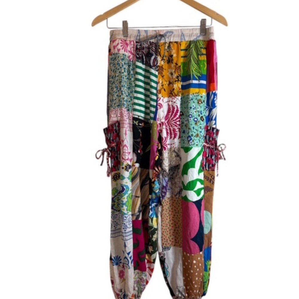 Paradise Boho/Harem Pants, Sz S/M Boho, Hippie, Elastic Waist, Pull On, Pockets